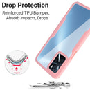 For OPPO A16 / A55 5G Acrylic + TPU 360 Degrees Full Coverage Shockproof Phone Case(Blue)