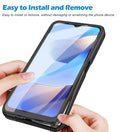 For OPPO A16 / A55 5G Acrylic + TPU 360 Degrees Full Coverage Shockproof Phone Case(Purple)