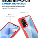 For OPPO A16 / A55 5G Acrylic + TPU 360 Degrees Full Coverage Shockproof Phone Case(Red)