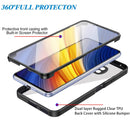 For Xiaomi Poco X3 NFC / X3 Acrylic + TPU 360 Degrees Full Coverage Shockproof Phone Case(Blue)
