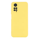 For Xiaomi Redmi Note 11S / Note 11 4G Pure Color Liquid Silicone Shockproof Full Coverage Phone Case(Yellow)