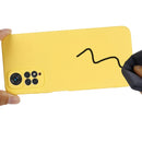 For Xiaomi Redmi Note 11S / Note 11 4G Pure Color Liquid Silicone Shockproof Full Coverage Phone Case(Yellow)