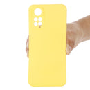 For Xiaomi Redmi Note 11S / Note 11 4G Pure Color Liquid Silicone Shockproof Full Coverage Phone Case(Yellow)