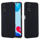 For Xiaomi Redmi Note 11S / Note 11 4G Pure Color Liquid Silicone Shockproof Full Coverage Phone Case(Black)