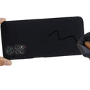 For Xiaomi Redmi Note 11S / Note 11 4G Pure Color Liquid Silicone Shockproof Full Coverage Phone Case(Black)