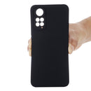 For Xiaomi Redmi Note 11S / Note 11 4G Pure Color Liquid Silicone Shockproof Full Coverage Phone Case(Black)