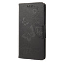 For Xiaomi Redmi Note 11 4G / Note 11S Butterfly Embossed Horizontal Flip Leather Phone Case(Black)
