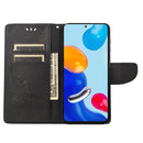 For Xiaomi Redmi Note 11 4G / Note 11S Butterfly Embossed Horizontal Flip Leather Phone Case(Black)