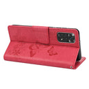 For Xiaomi Redmi Note 11 4G / Note 11S Butterfly Embossed Horizontal Flip Leather Phone Case(Red)