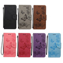 For Xiaomi Redmi Note 11 4G / Note 11S Butterfly Embossed Horizontal Flip Leather Phone Case(Grey)
