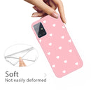 For Galaxy A51 Multi Love Heart Pattern Frosted TPU Protective Case(Pink)