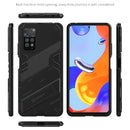 For Xiaomi Redmi Note 11 Pro 5G Gobal Punk Armor 2 in 1 PC + TPU Shockproof Phone Case with Invisible Holder(Orange)