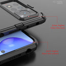 For Xiaomi Redmi Note 11 Pro 5G Gobal Punk Armor 2 in 1 PC + TPU Shockproof Phone Case with Invisible Holder(Orange)