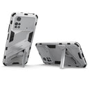 For Xiaomi Poco M4 Pro 4G Punk Armor 2 in 1 PC + TPU Shockproof Phone Case with Invisible Holder(White)