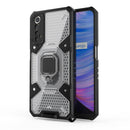For OPPO Realme 7 Space PC+TPU Shockproof Phone Case with Ring Holder(White)