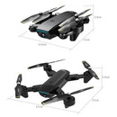 ZLL SG700D Folding 4K HD Dual Camera RC Drone Quadcopter(Black)