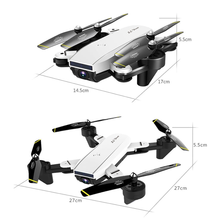 ZLL SG700D Folding 4K HD Dual Camera RC Drone Quadcopter(White)
