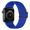 Polyester Nylon Watch Band For Apple Watch Series 7 41mm / 6&SE&5&4 40mm / 3&2&1 38mm(Royal Blue)