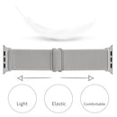 Polyester Nylon Watch Band For Apple Watch Series 7 41mm / 6&SE&5&4 40mm / 3&2&1 38mm(Grey)