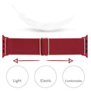 Polyester Nylon Watch Band For Apple Watch Series 7 41mm / 6&SE&5&4 40mm / 3&2&1 38mm(Wine Red)