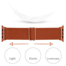Polyester Nylon Watch Band For Apple Watch Series 7 41mm / 6&SE&5&4 40mm / 3&2&1 38mm(Orange Red)