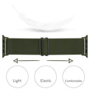 Polyester Nylon Watch Band For Apple Watch Series 7 41mm / 6&SE&5&4 40mm / 3&2&1 38mm(Army Green)