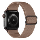 Polyester Nylon Watch Band For Apple Watch Series 7 41mm / 6&SE&5&4 40mm / 3&2&1 38mm(Beige Brown)