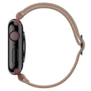 Polyester Nylon Watch Band For Apple Watch Series 7 41mm / 6&SE&5&4 40mm / 3&2&1 38mm(Beige Brown)