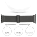 Polyester Nylon Watch Band For Apple Watch Series 7 41mm / 6&SE&5&4 40mm / 3&2&1 38mm(Dark Grey)