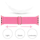 Polyester Nylon Watch Band For Apple Watch Series 7 41mm / 6&SE&5&4 40mm / 3&2&1 38mm(Peach Red)