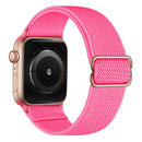 Polyester Nylon Watch Band For Apple Watch Series 7 41mm / 6&SE&5&4 40mm / 3&2&1 38mm(Peach Red)