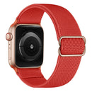 Polyester Nylon Watch Band For Apple Watch Series 7 41mm / 6&SE&5&4 40mm / 3&2&1 38mm(Watermelon Red)