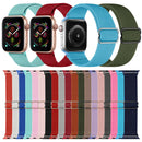 Polyester Nylon Watch Band For Apple Watch Series 7 41mm / 6&SE&5&4 40mm / 3&2&1 38mm(Grey)