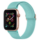 Polyester Nylon Watch Band For Apple Watch Series 7 45mm / 6&SE&5&4 44mm / 3&2&1 42mm(Emerald Green)