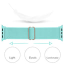 Polyester Nylon Watch Band For Apple Watch Series 7 45mm / 6&SE&5&4 44mm / 3&2&1 42mm(Emerald Green)