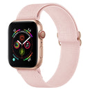 Polyester Nylon Watch Band For Apple Watch Series 7 45mm / 6&SE&5&4 44mm / 3&2&1 42mm(Pink Sand)