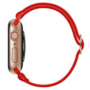 Polyester Nylon Watch Band For Apple Watch Series 7 45mm / 6&SE&5&4 44mm / 3&2&1 42mm(Red)