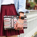 Polyester Nylon Watch Band For Apple Watch Series 7 45mm / 6&SE&5&4 44mm / 3&2&1 42mm(Orange Red)