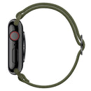Polyester Nylon Watch Band For Apple Watch Series 7 45mm / 6&SE&5&4 44mm / 3&2&1 42mm(Army Green)
