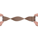 Polyester Nylon Watch Band For Apple Watch Series 7 45mm / 6&SE&5&4 44mm / 3&2&1 42mm(Beige Brown)