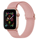 Polyester Nylon Watch Band For Apple Watch Series 7 45mm / 6&SE&5&4 44mm / 3&2&1 42mm(Incarnadine Pink)