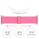 Polyester Nylon Watch Band For Apple Watch Series 7 45mm / 6&SE&5&4 44mm / 3&2&1 42mm(Peach Red)