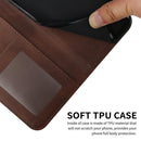 For Samsung Galaxy A23 Stitching Calf Texture Buckle Leather Phone Case(Brown)