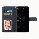 For Samsung Galaxy A23 Stitching Calf Texture Buckle Leather Phone Case(Blue)