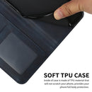 For Samsung Galaxy A23 Stitching Calf Texture Buckle Leather Phone Case(Blue)