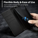 For Samsung Galaxy A13 4G LC.IMEEKE Carbon Fiber Horizontal Flip Leather Phone Case(Horizontal Black)