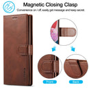 For Samsung Galaxy A13 4G LC.IMEEKE Calf Texture Leather Phone Case(Brown)