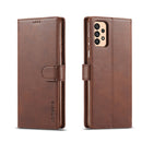 For Samsung Galaxy A33 5G LC.IMEEKE Calf Texture Leather Phone Case(Brown)