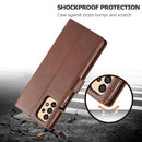For Samsung Galaxy A33 5G LC.IMEEKE Calf Texture Leather Phone Case(Brown)