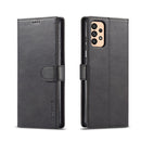 For Samsung Galaxy A33 5G LC.IMEEKE Calf Texture Leather Phone Case(Black)